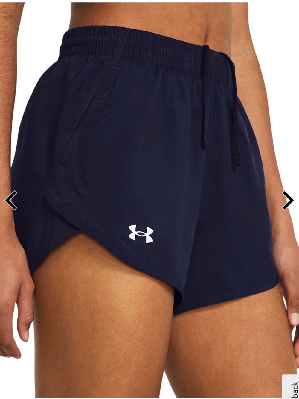 Under Armour Women's Fly-By 2.0 Running Shorts Navy Blue